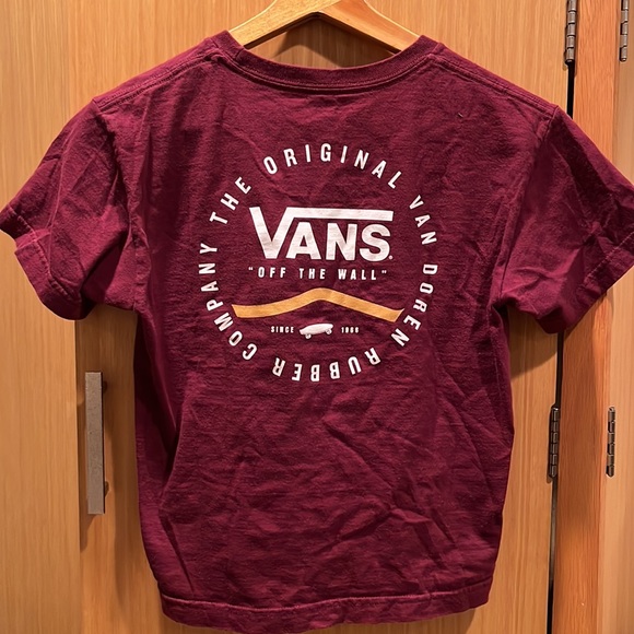 Burgundy Maroon Vans T-shirt - Picture 2 of 2